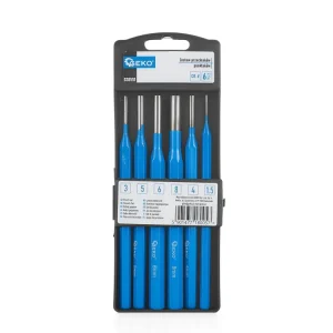 Set dornuri cilindrice, 1.5 - 8 mm, 6 elemente, Geko G38551