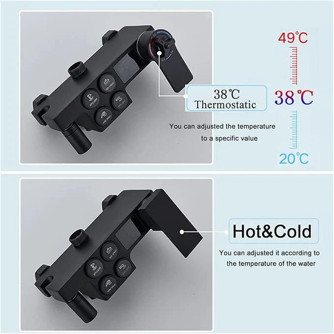 Set de dus termostatic