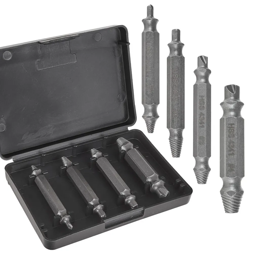 Set extractoare duble pentru suruburi, 4 elemente, Keltin K00092