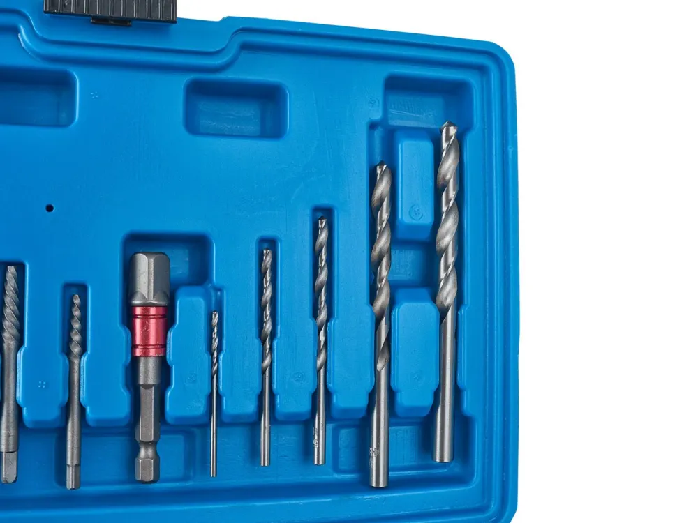 Set extractoare suruburi piulite si stifturi rupte, 26 elemente, Geko G30036
