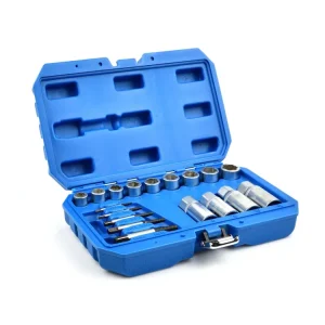 Set extractoare suruburi rupte, 17 elemente, Geko G30035