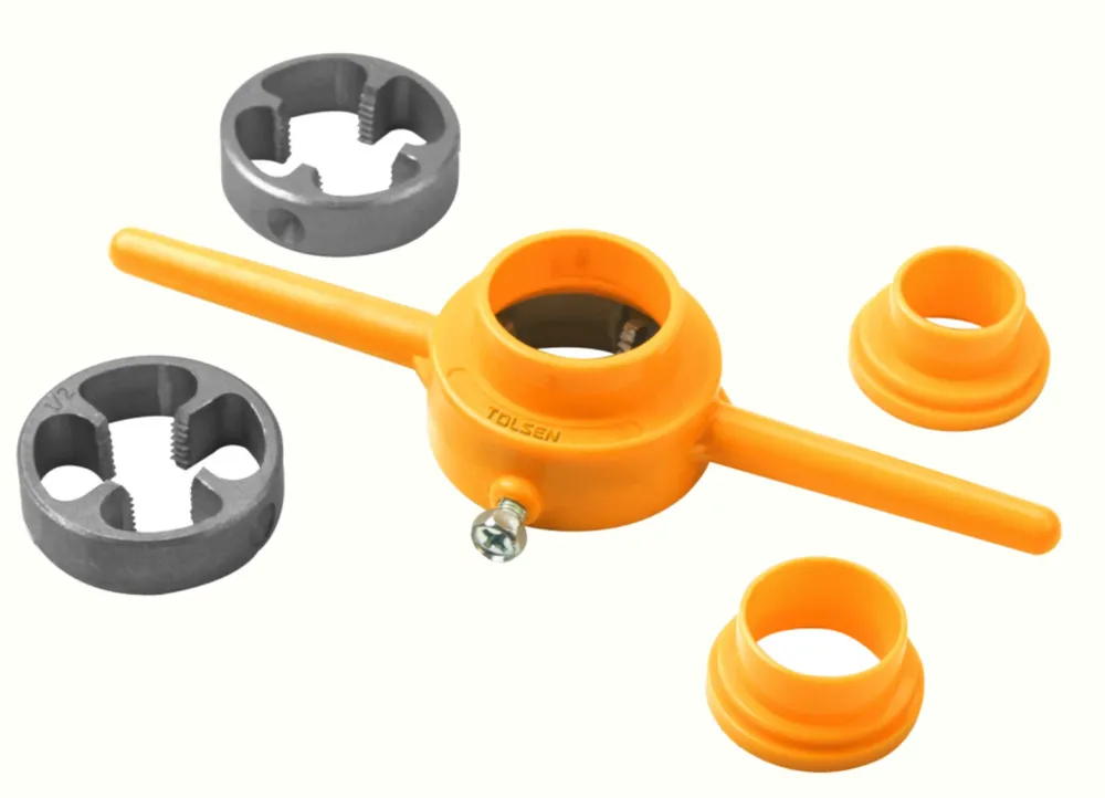 Set 3x filiere pentru filetare tevi PVC/PPR, 1/2”, 3/4”, 1” PREMIUM