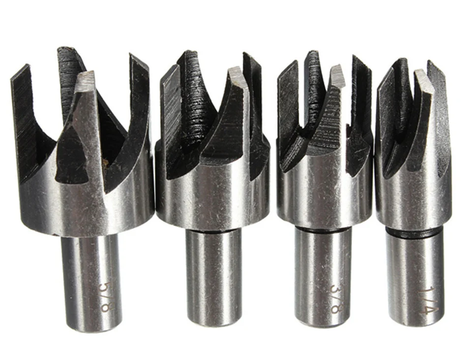 Set 4 freze pentru cepuri, dopuri sau capace lemn