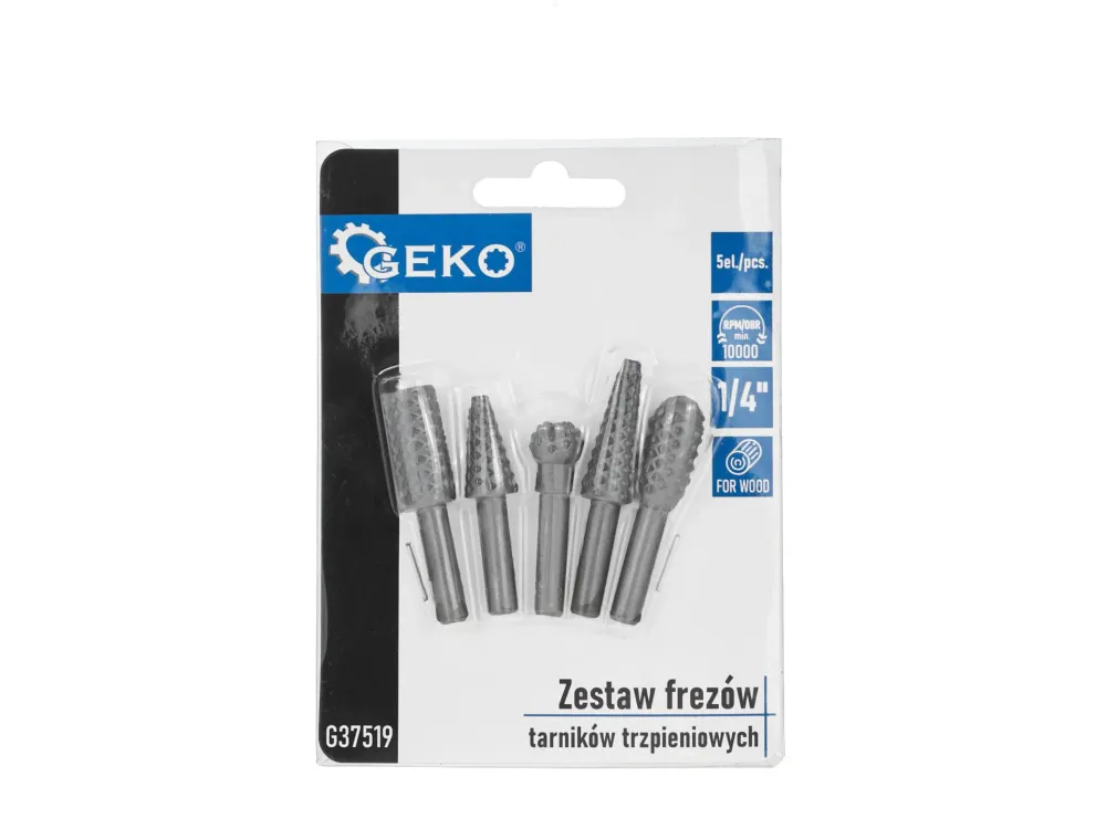 Set freze pentru lemn, 5 elemente, Geko G37519