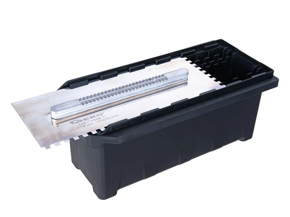 Set gletiere dintate, 280 x 115 mm, 8 bucati, Geko G02288