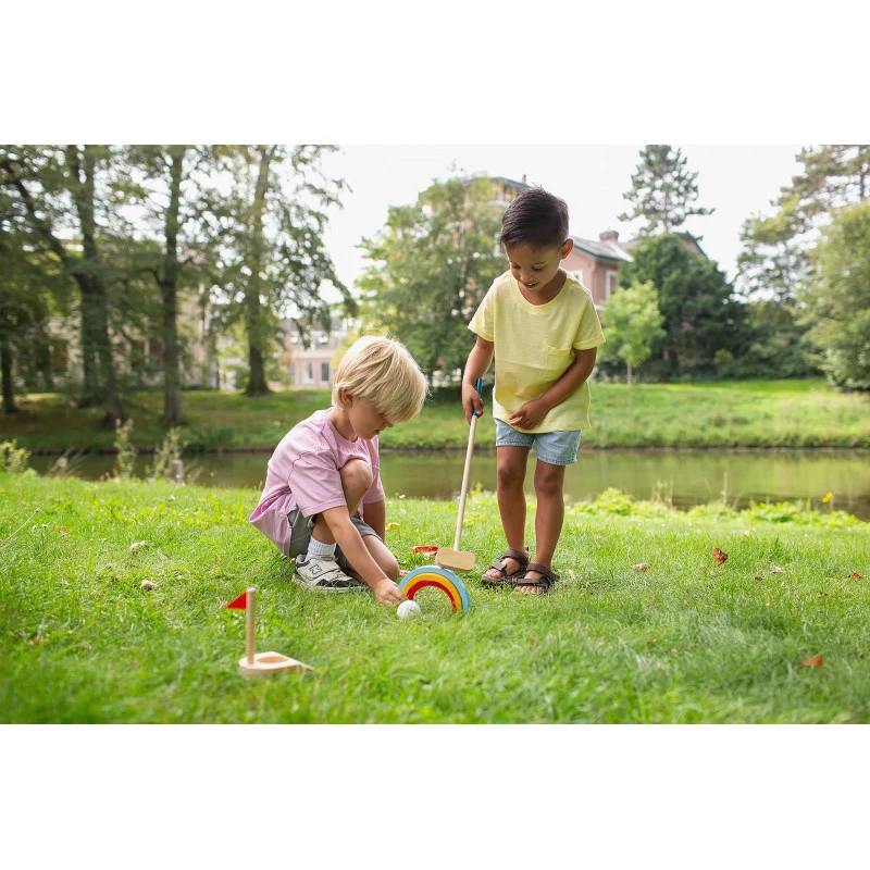 Set de golf din lemn, BS Toys