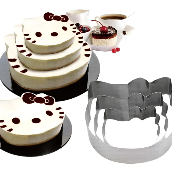 Set 3 Inele Tort Multietajat -hello Kitty
