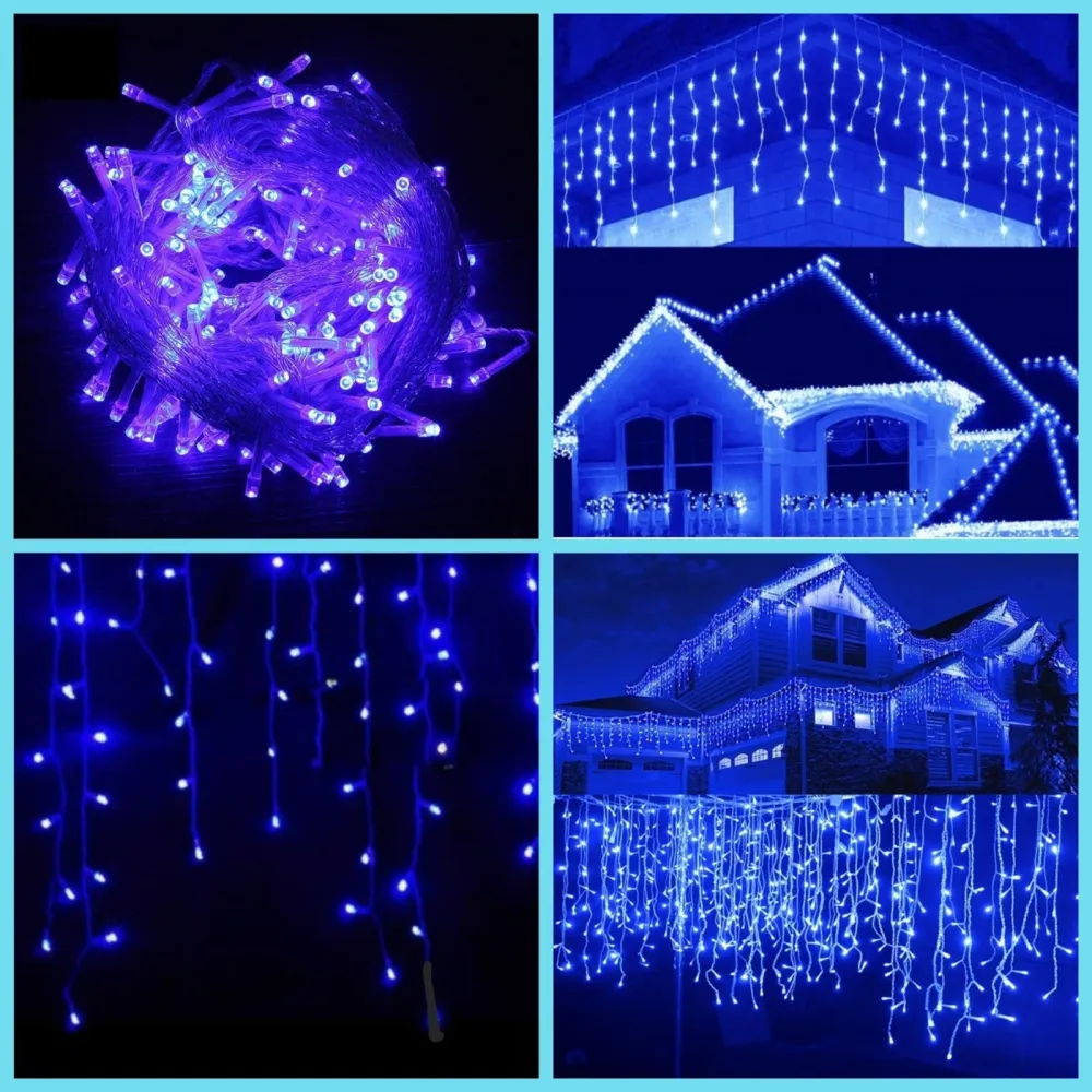 Set 3 x instalatii craciun,12 metri, 300 led