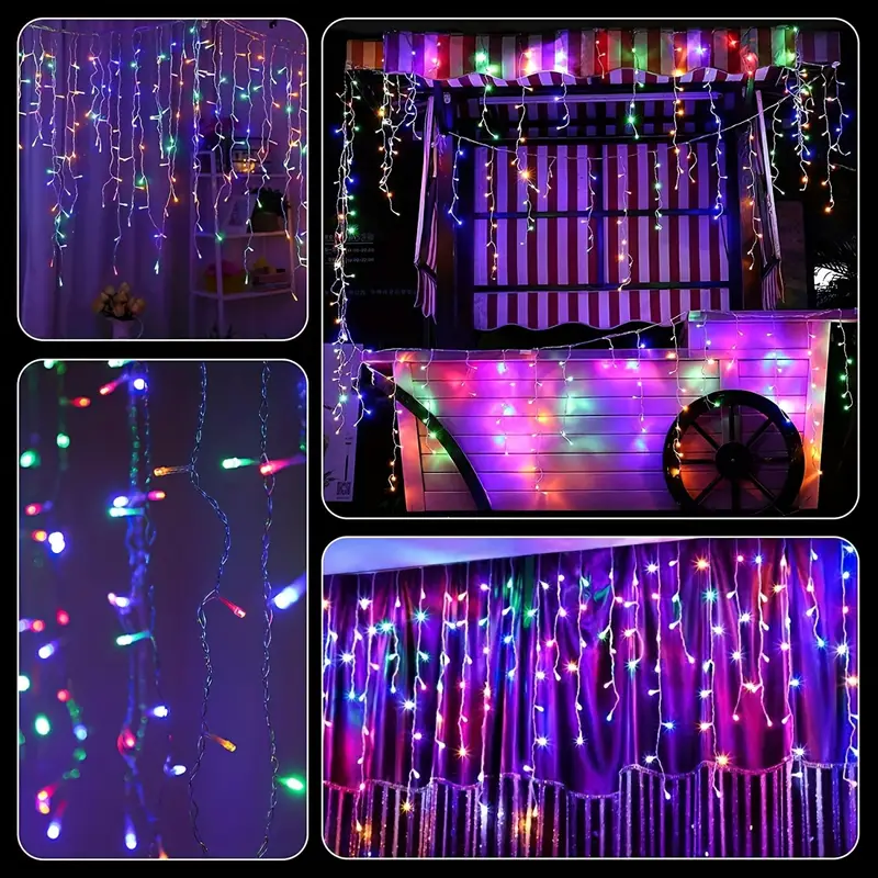 Set 3 x instalatii craciun,12 metri, 300 led