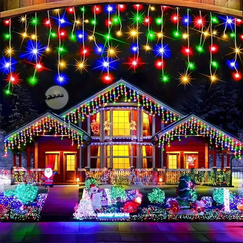 Set 3 x instalatii craciun,12 metri, 300 led