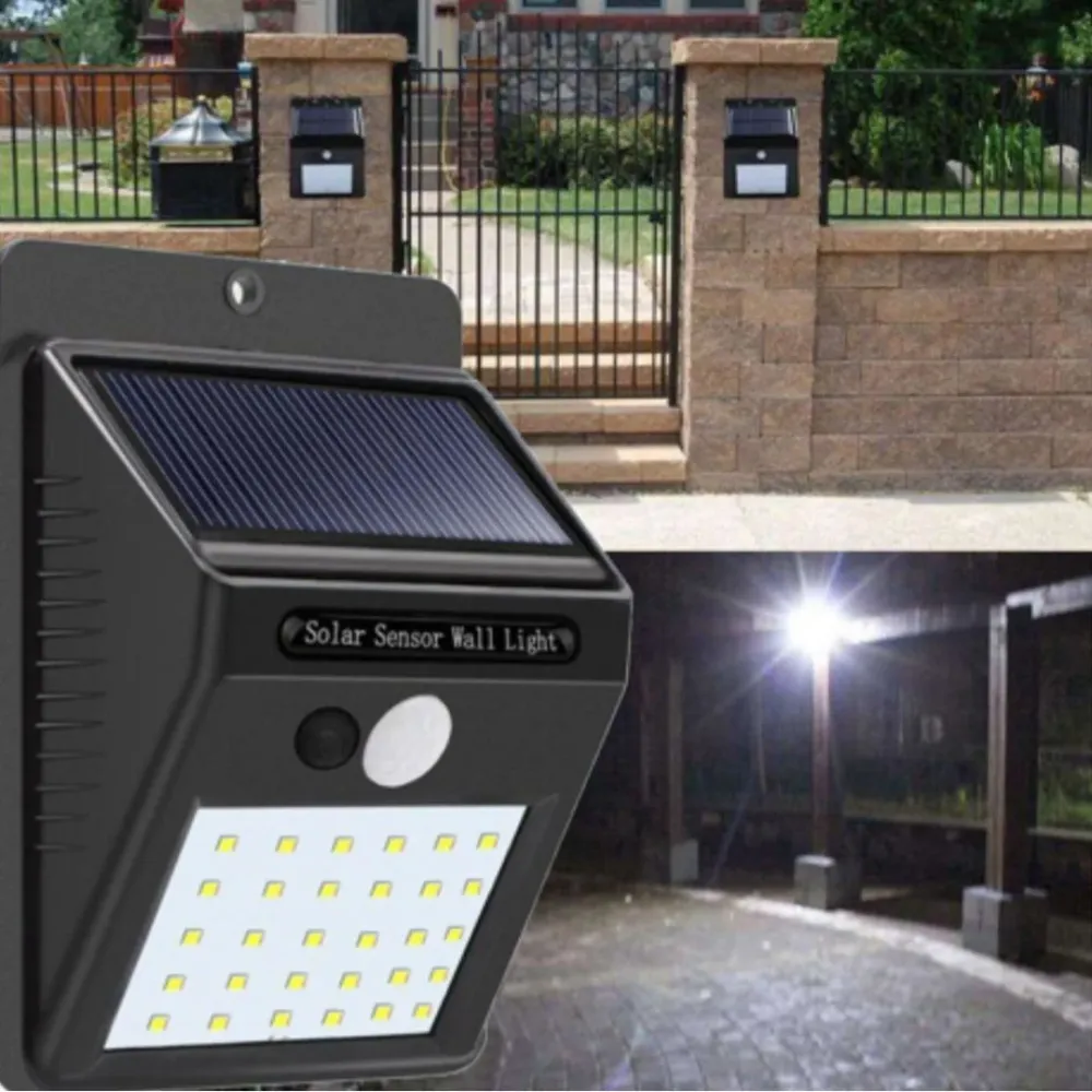 Set 2 lampi cu incarcare solara,30 LED