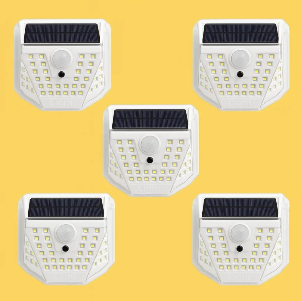 Set 5 lampi solare de perete 84 LED-uri SMD