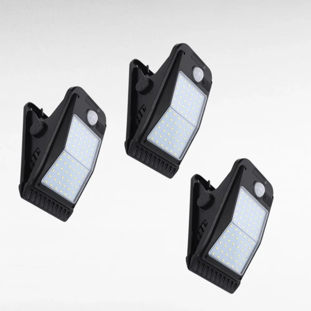 Set 3 lampi solare portabile pe clips