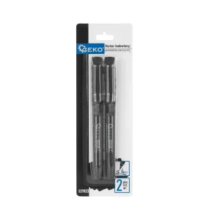 Set markere permanente pentru constructii, 2 elemente, 4 mm, Geko G29023