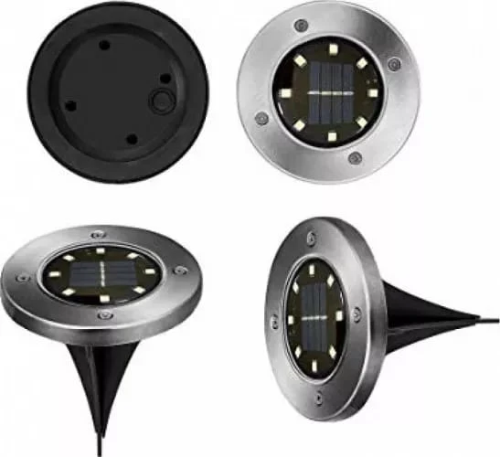 Set 4 mini lampi cu panou solar- Metalice