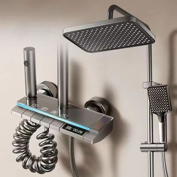 Set de duș modern, inteligent, cu afișaj digital