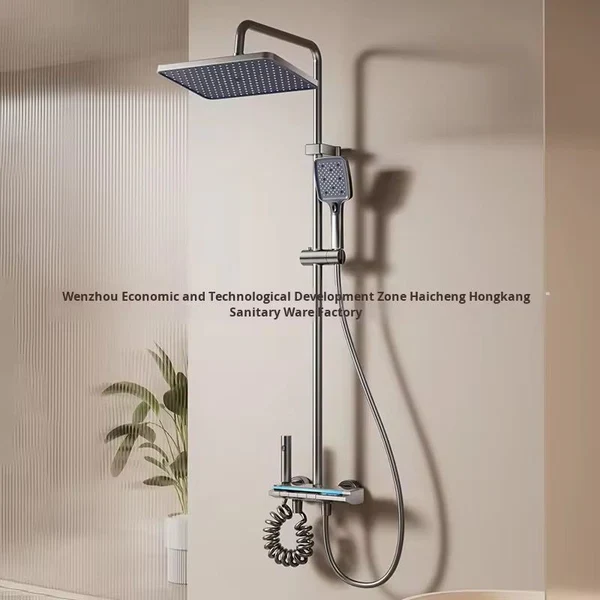 Set de duș modern, inteligent, cu afișaj digital