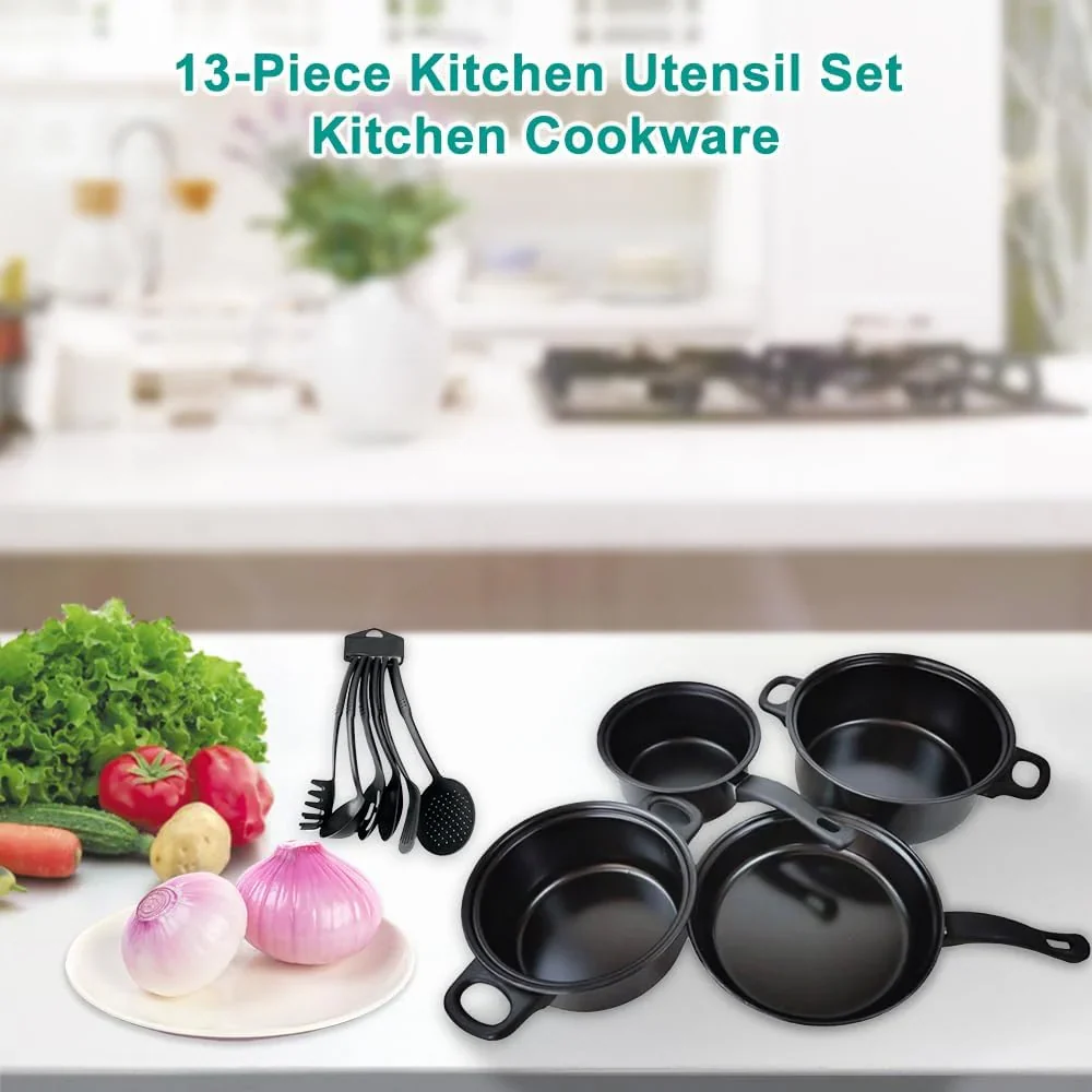 Set oale si ustensile bucatarie pentru gatit, 13 piese