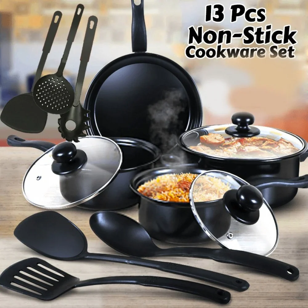 Set oale si ustensile bucatarie pentru gatit, 13 piese