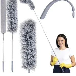 Set Pamatuf microfibra telescopic + mop spatii inguste