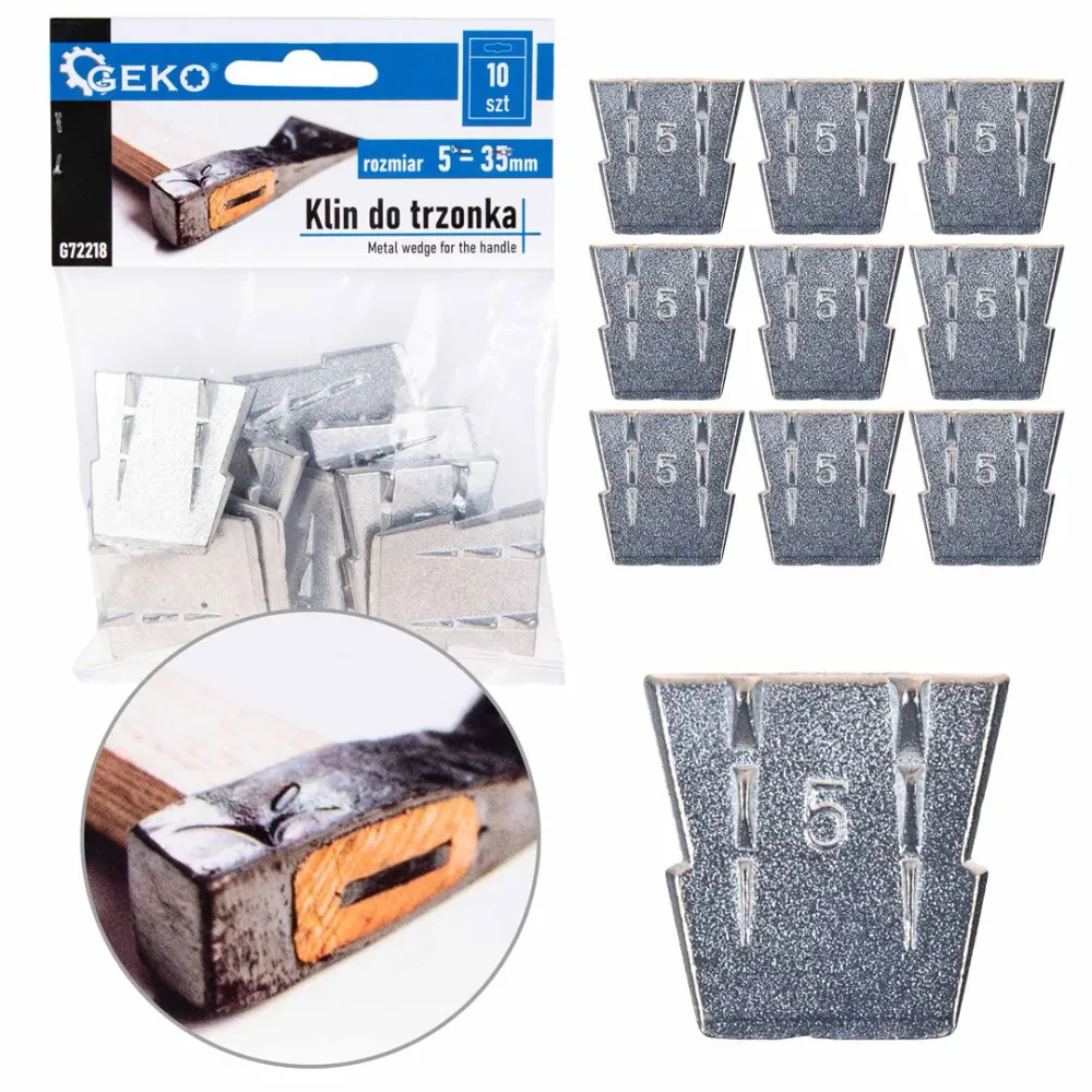 Set pana pentru despicat, marimea 5, 10 elemente, Geko G72218