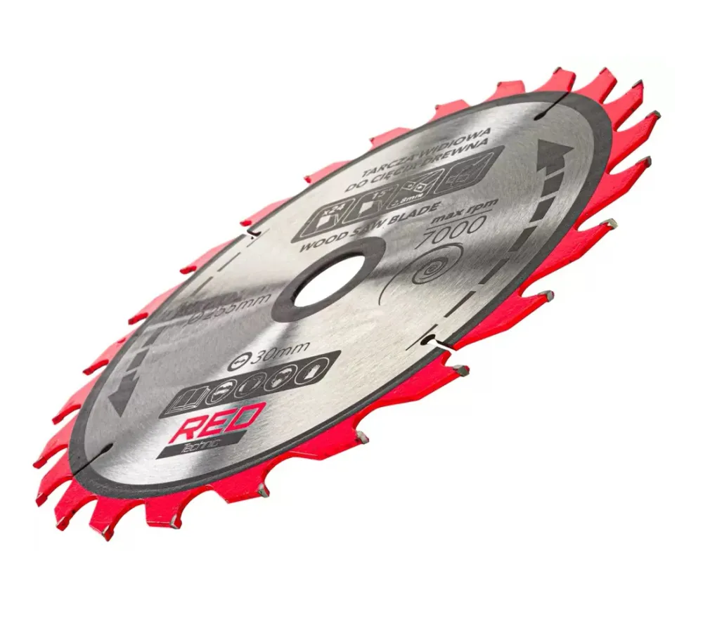 Set panze circulare pentru fierastrau, 255 x 30 mm, taiere 2.8 mm, 5 elemente, Red Technic RTZTWD0082