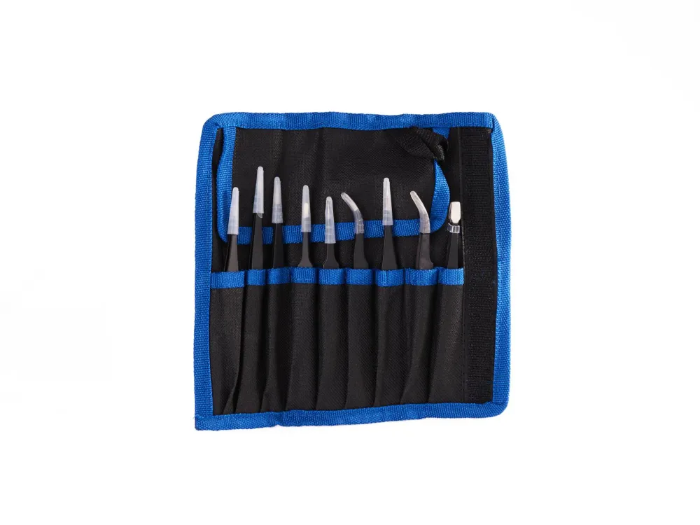 Set pensete metalice de precizie, 9 elemente, Geko G02709