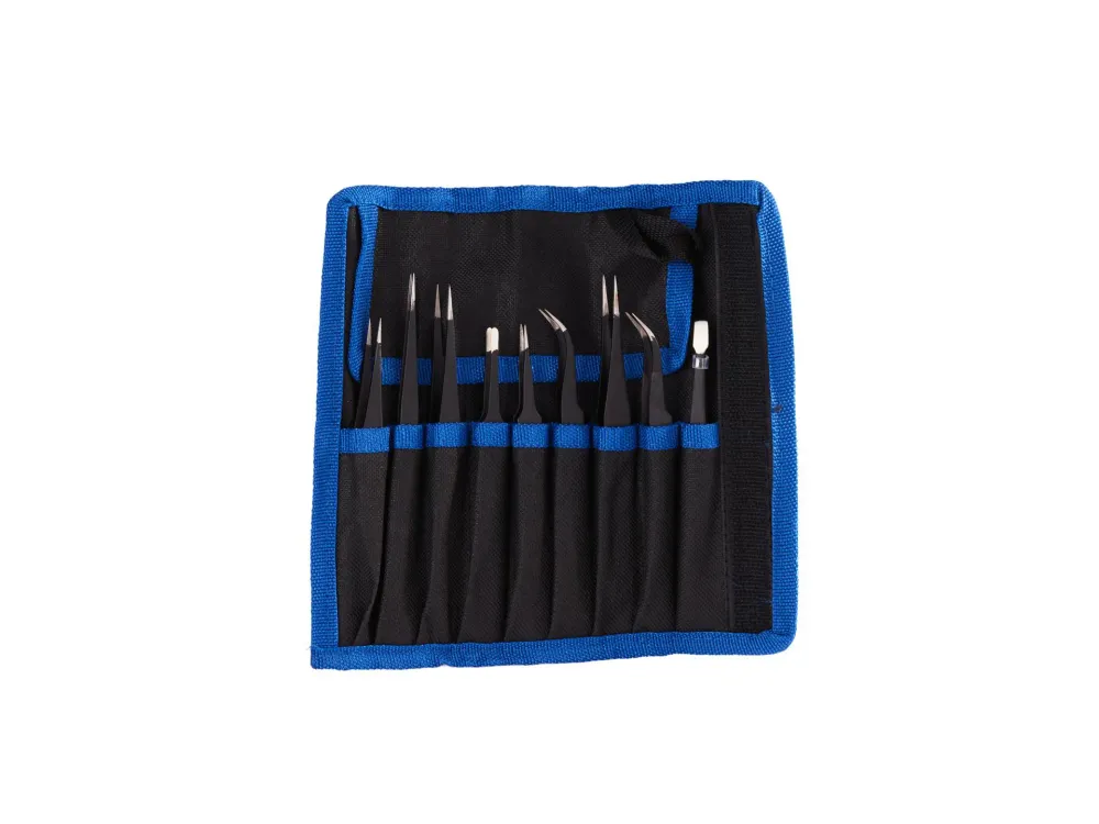 Set pensete metalice de precizie, 9 elemente, Geko G02709