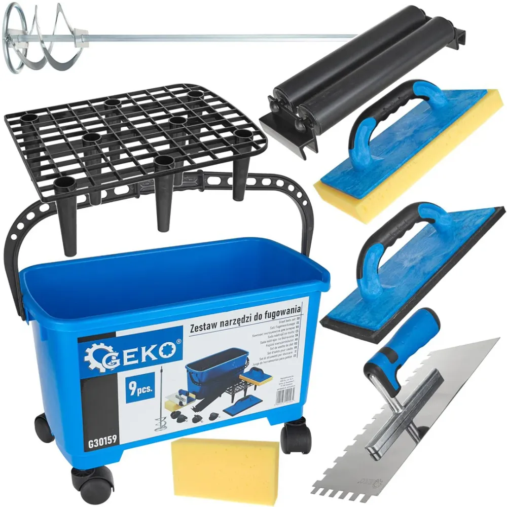 Set pentru chituire, 9 elemente, Geko G30159