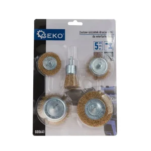 Set perii de sarma pentru bormasina, 5 elemente, Geko G00641