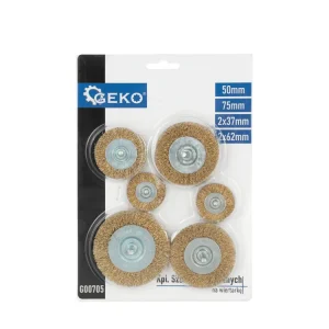 Set perii de sarma pentru bormasina, 6 elemente, Geko G00705