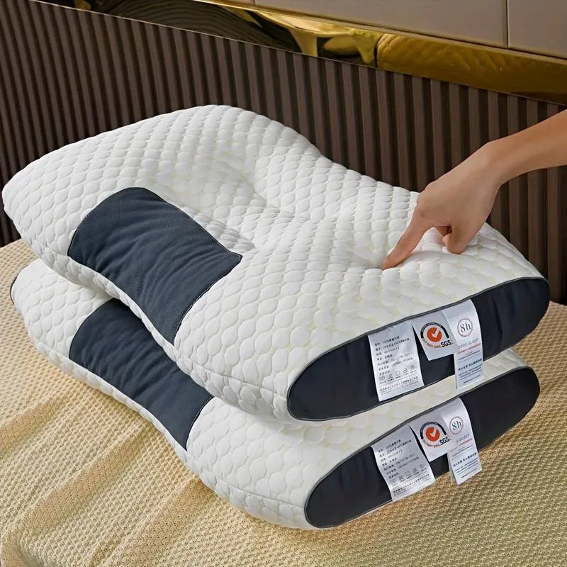Set 2 X Pernă Tricotată Din Bumbac Cu Protecție Cervicală Gâtului
