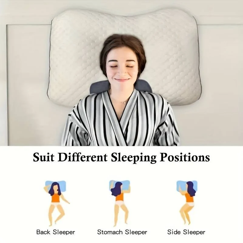 Set 2 X Pernă Tricotată Din Bumbac Cu Protecție Cervicală Gâtului