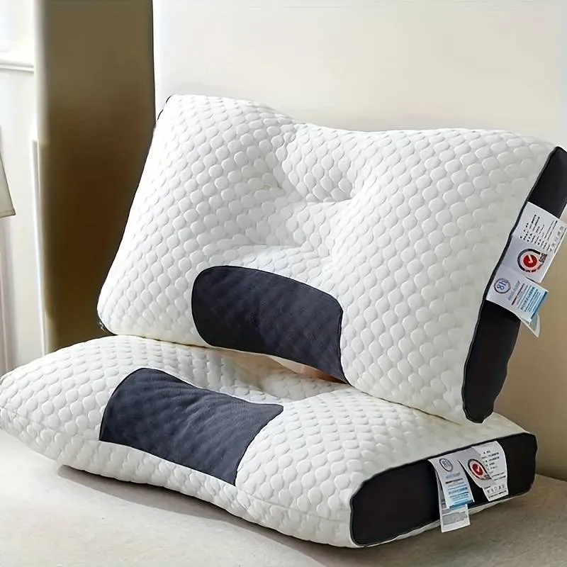 Set 2 X Pernă Tricotată Din Bumbac Cu Protecție Cervicală Gâtului