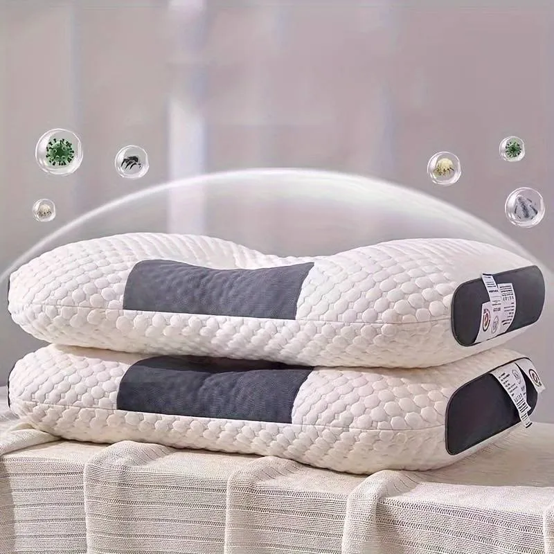 Set 2 X Pernă Tricotată Din Bumbac Cu Protecție Cervicală Gâtului