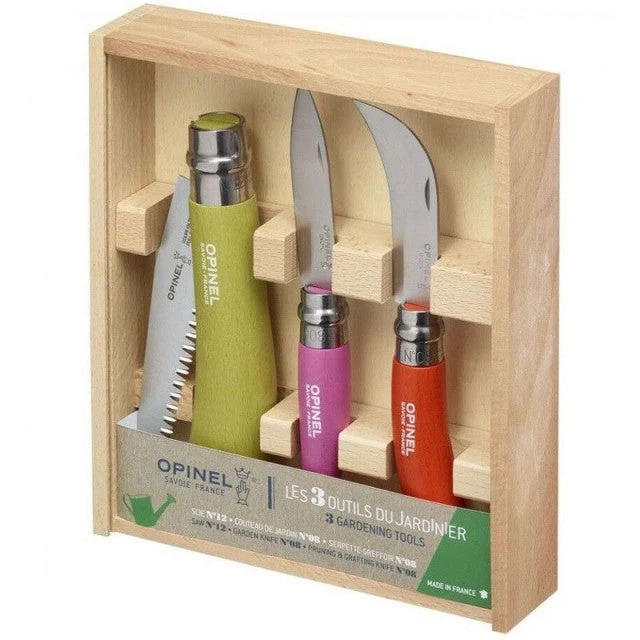 Set 3 piese pentru gradinarit Opinel Inox ( 001617 )