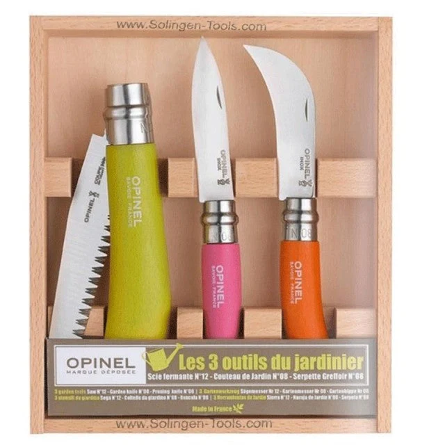 Set 3 piese pentru gradinarit Opinel Inox ( 001617 )