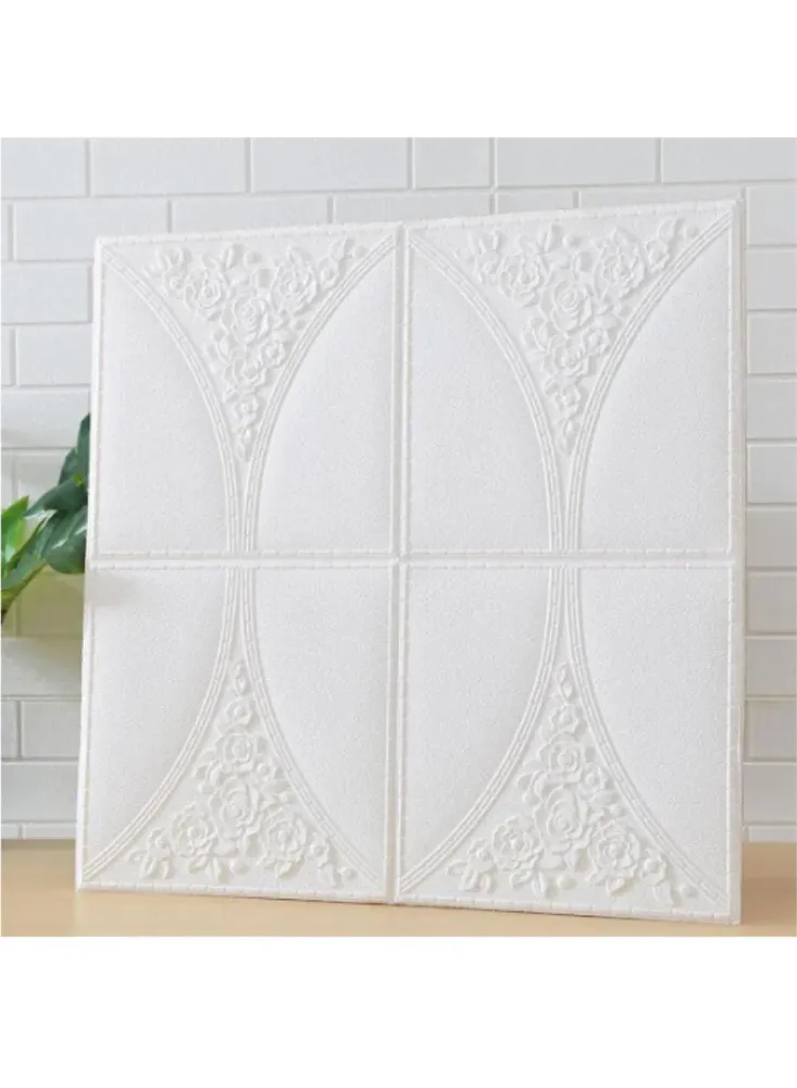 Set 10 x Placa de tapet 3D , auto-adeziv pentru interior, 70 x 77 cm