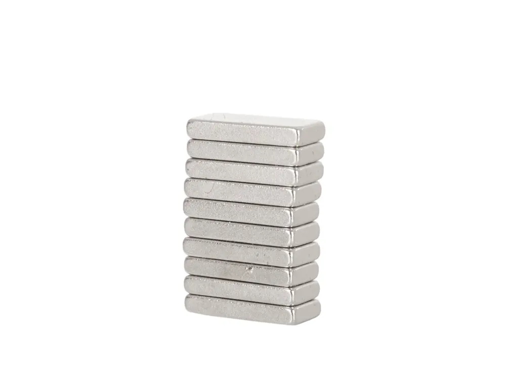 Set placute magnetice neodim, 10x4x1.5mm, 10 elemente, Geko G02429