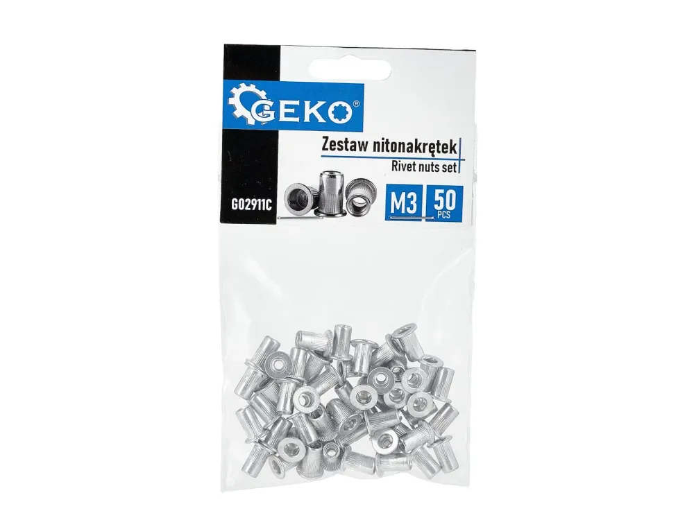 Set pop-nituri M3, 0.5-1.5, 50 bucati, Geko G02911C