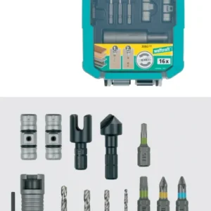 Set rapid de gaurire si insurubare cu doua capete, FLIPBIT complet WOLFCRAFT 3086000