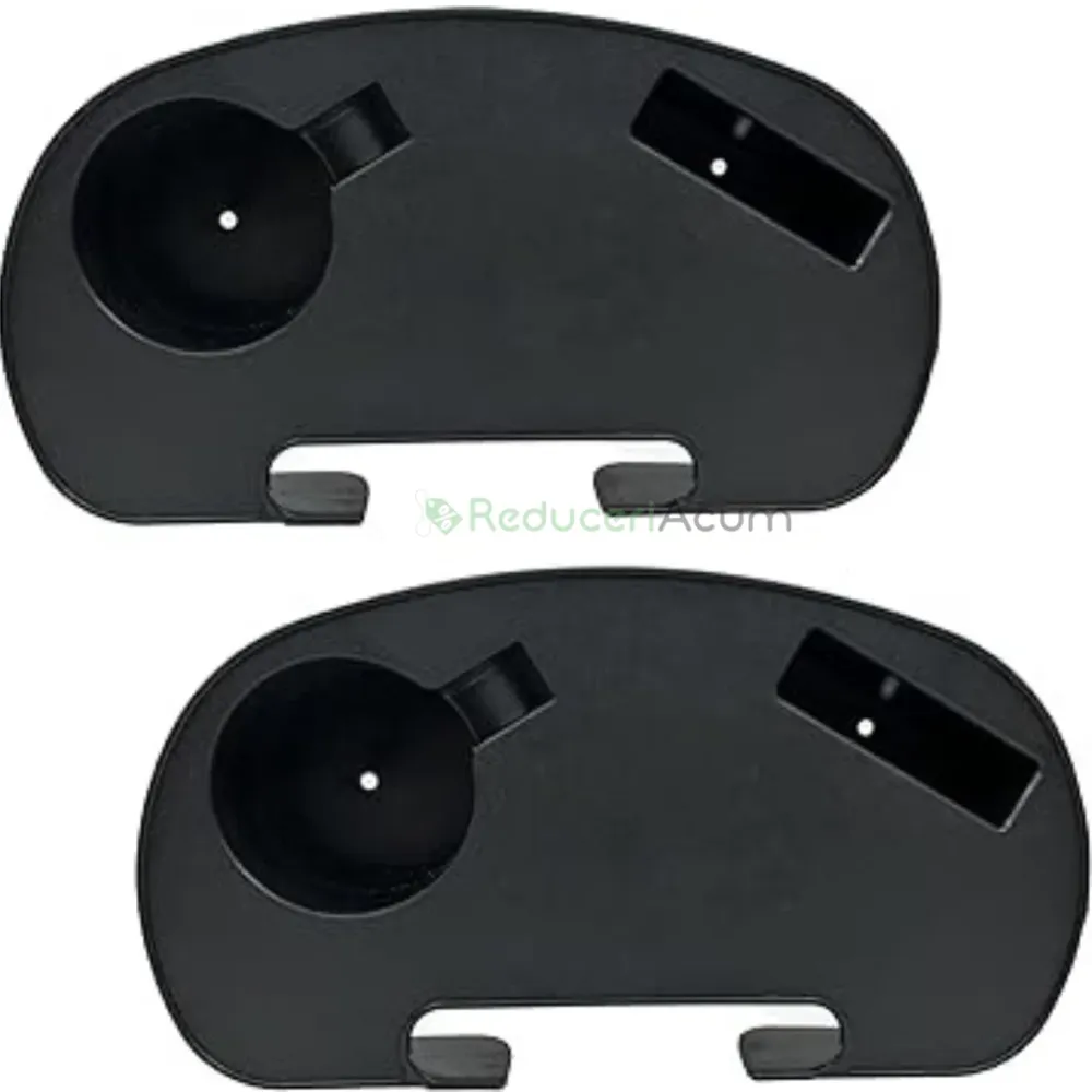 Set 2 Sezlong Scaun Pliabil din Textilen, Negru, 90x65x110cm