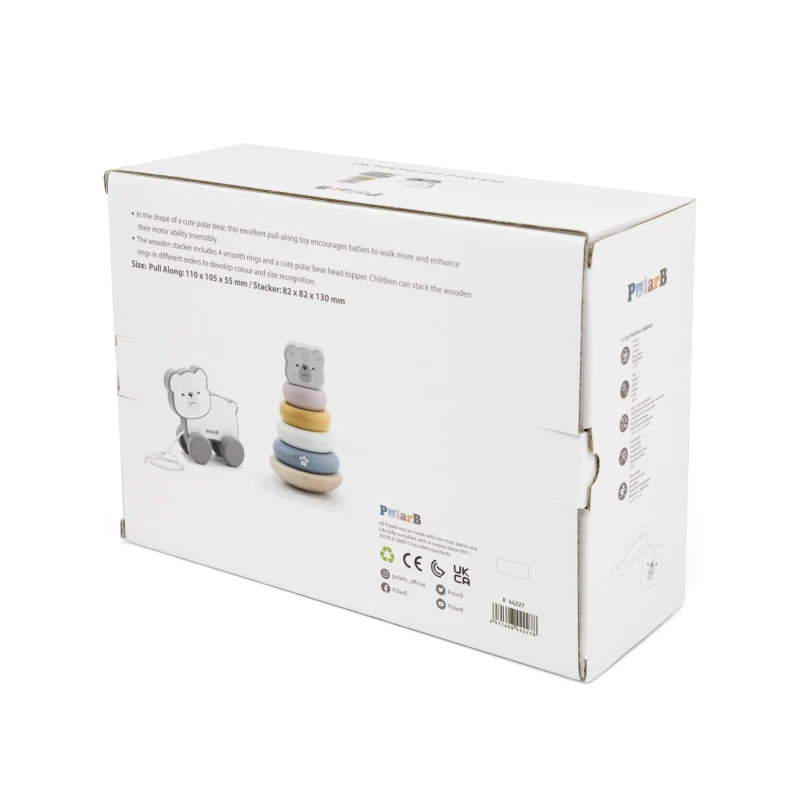 Set stivuitor si jucarie de tras Urs Polar, PolarB Viga