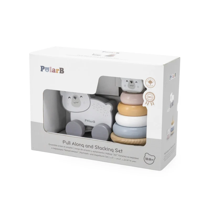 Set stivuitor si jucarie de tras Urs Polar, PolarB Viga