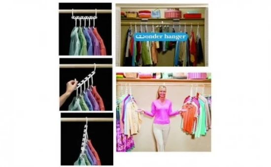 Set 2x Suport pentru 40 de umerase cu 8 sisteme de agatare