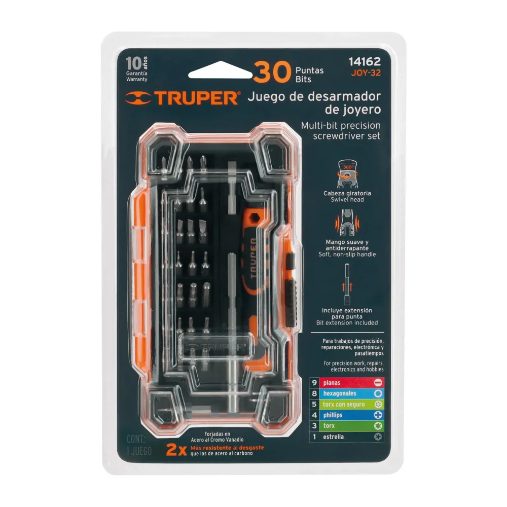 Set surubelnita de precizie, 30 biti, Truper