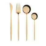 Set tacamuri portugheze 24 de piese, Gold