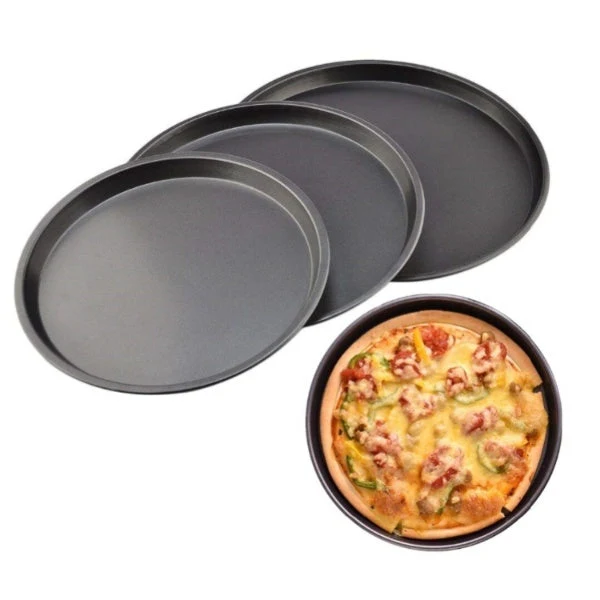 Set 3 tavi rotunde din teflon pentru pizza