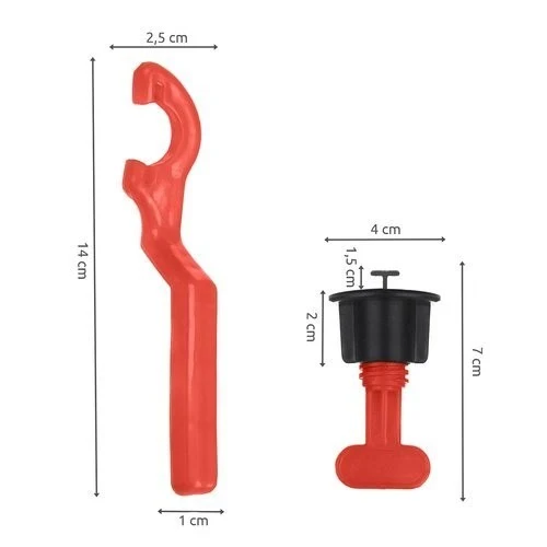 Set 50 tije metalice refolosibile pentru nivelarea gresiei