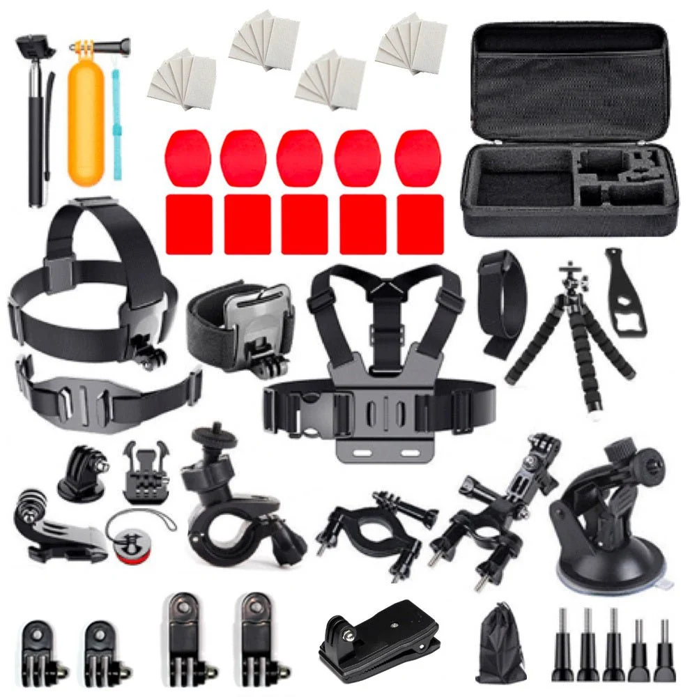 Set universal de accesorii 63 în 1 pentru camere sport GoPro DJI
